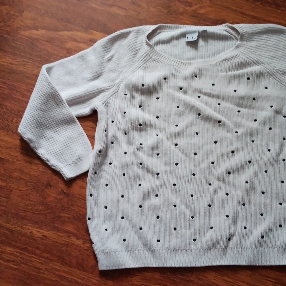 Polka dot sweater